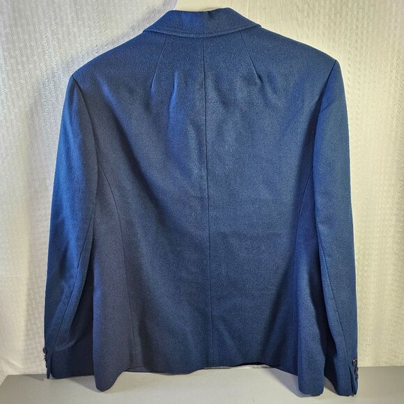 Pendleton Womens Virgin Wool Blazer Size 16 Navy Blue Jacket - Picture 4 of 6